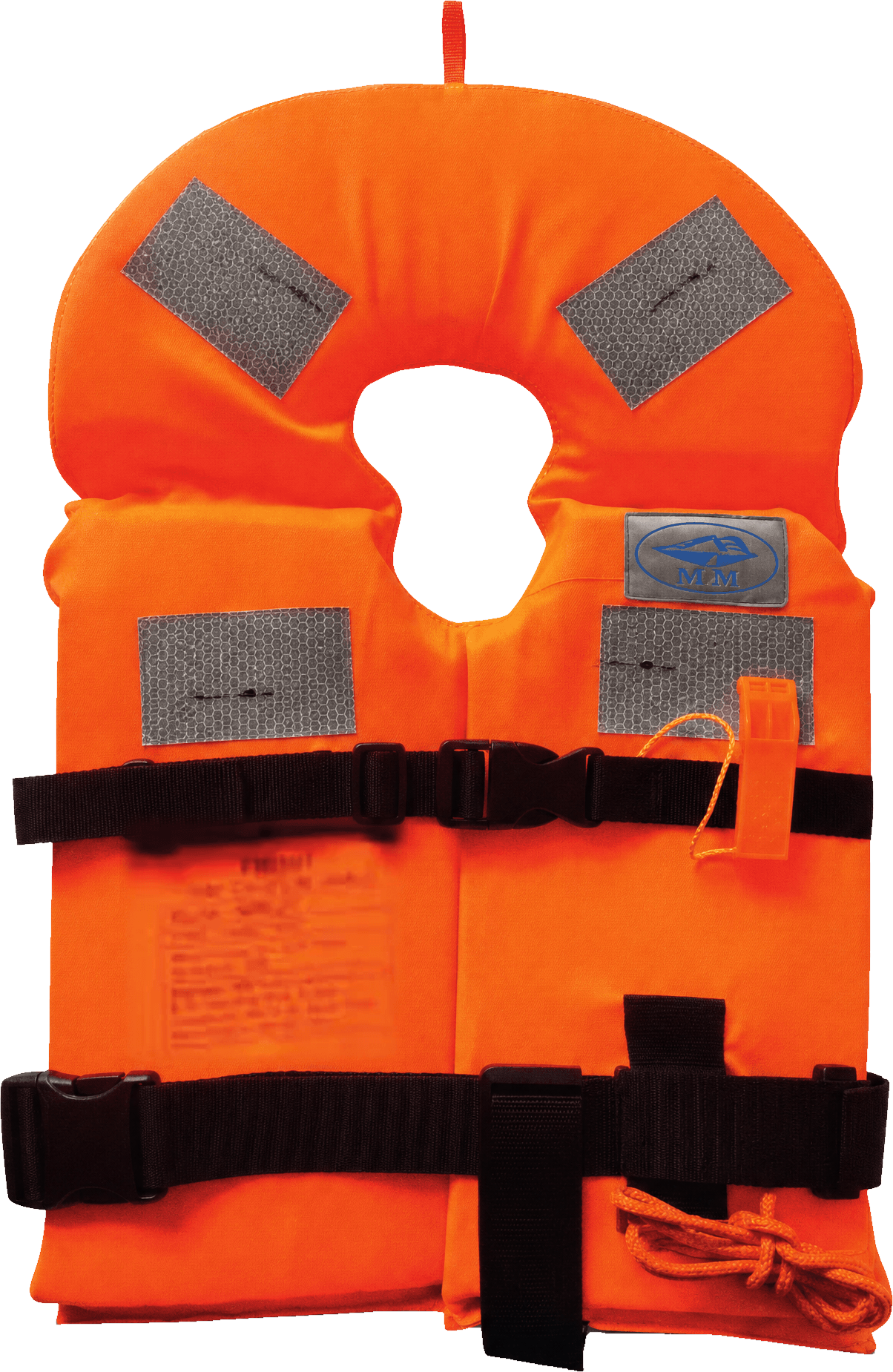 MM Life Jacket MMLJC: child, yoke type, with grey reflective patches and the MM badge, 90 N.