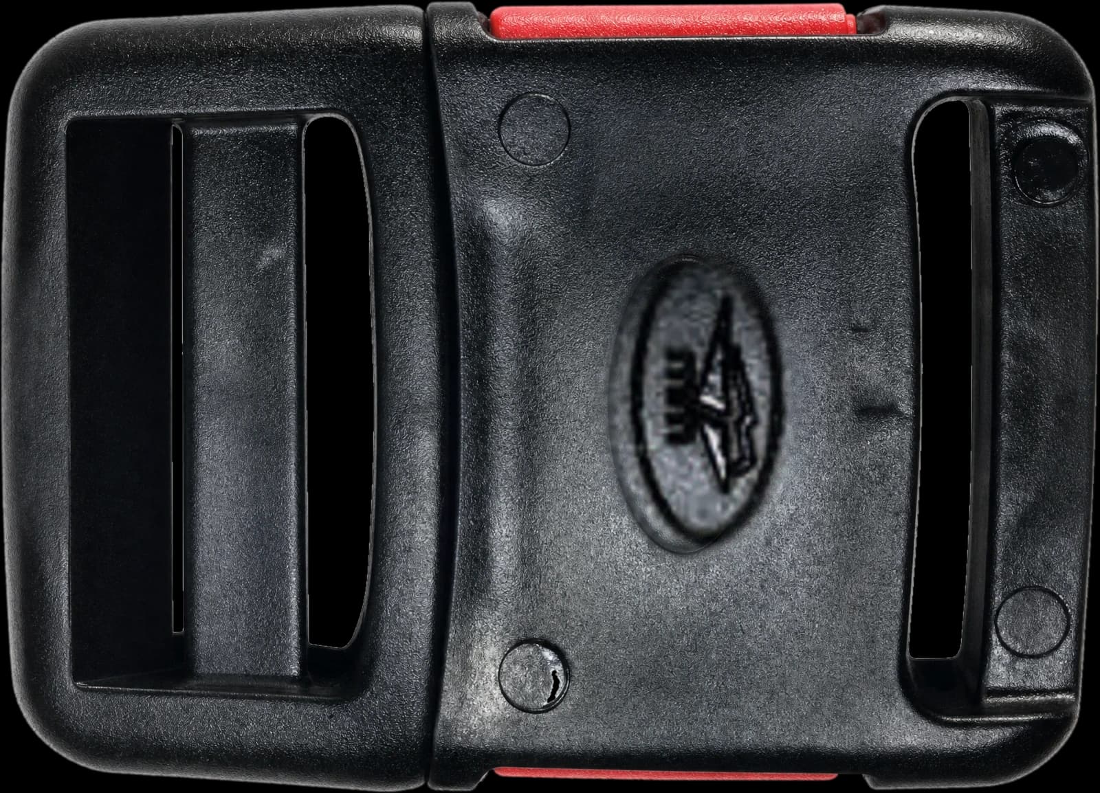 MM MMB42 heavy side-release buckle in black, with the MM mark