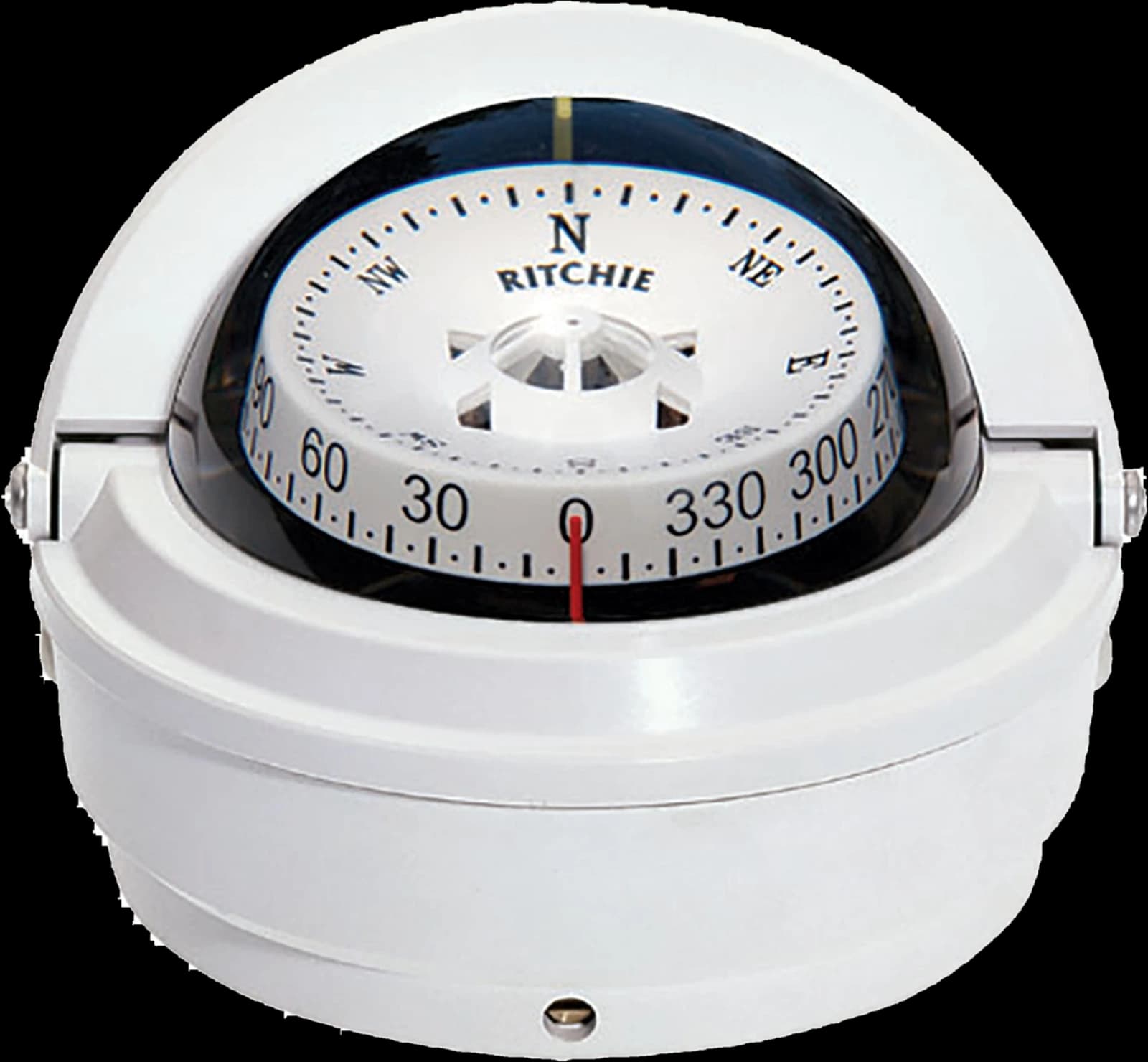 Ritchie Voyager S-87W surface-mount compass, white