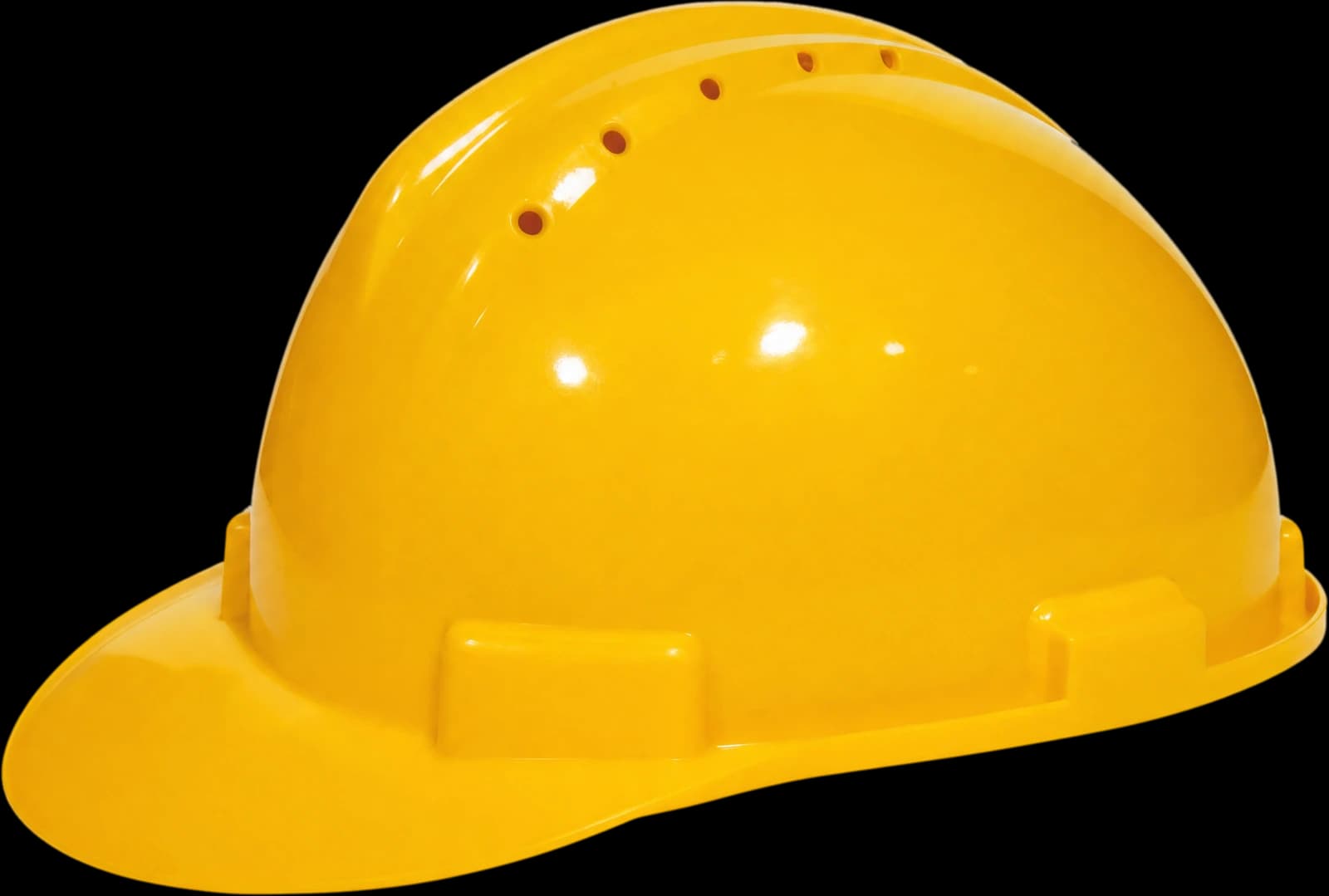 MM CH01 safety helmet with ventilation, yellow