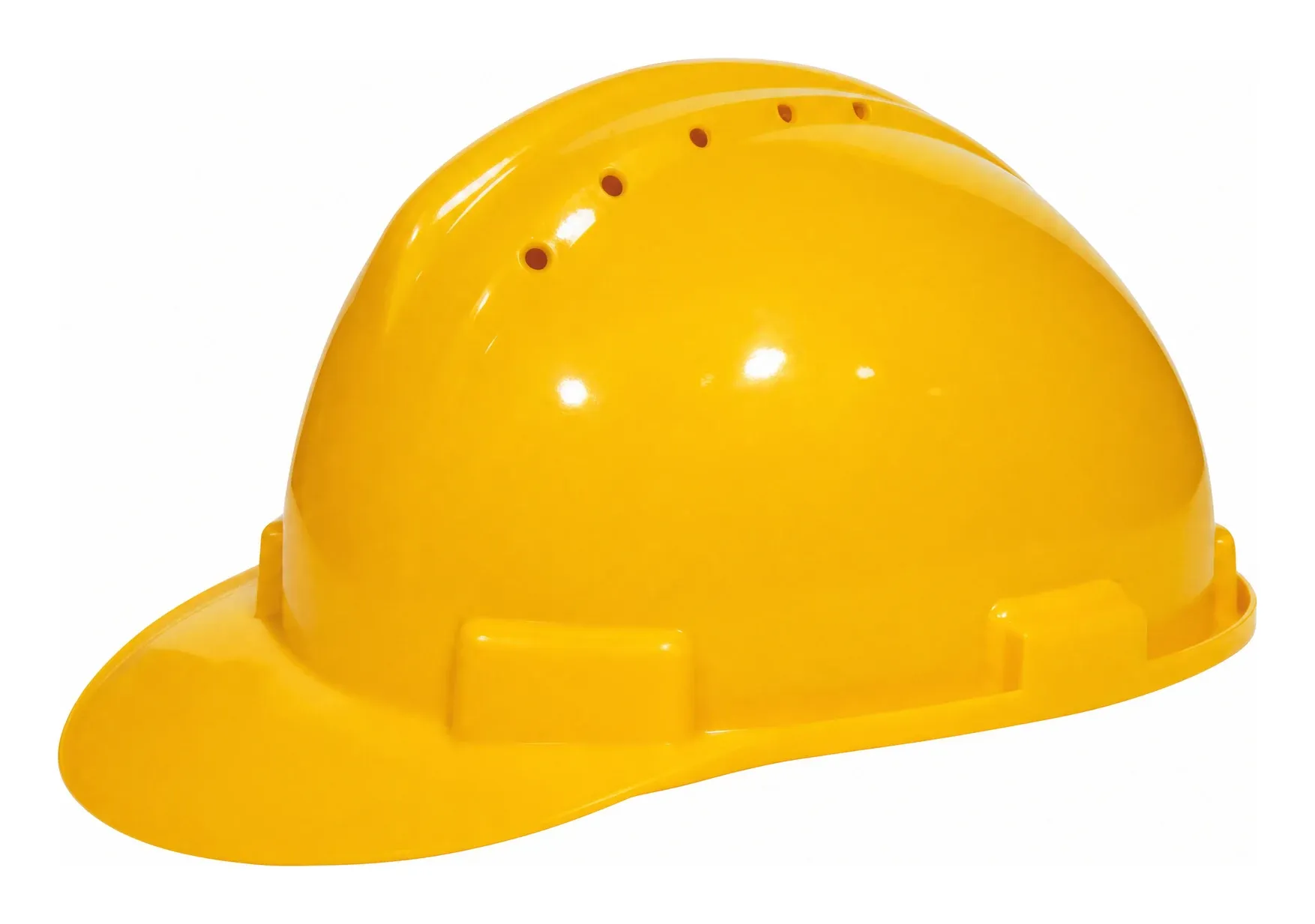 MM safety helmet CH01 with ventilation holes, yellow