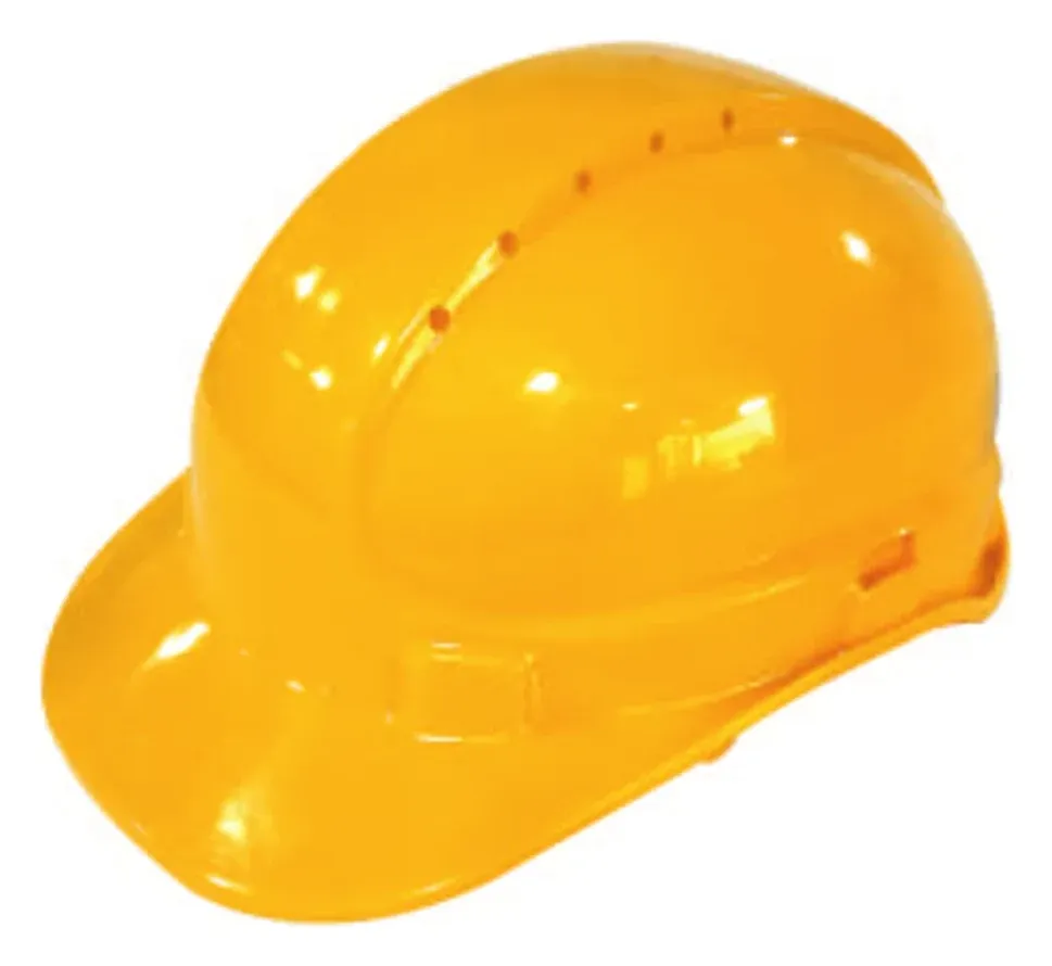 MM safety helmet CH02 with ventilation holes, yellow