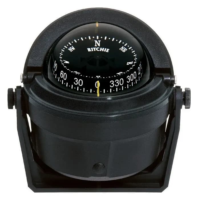 Ritchie bracket-mount marine compass.
