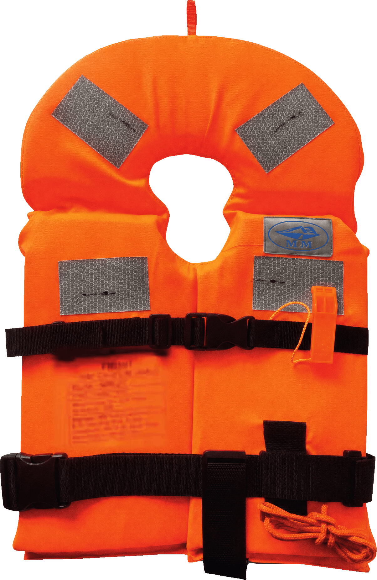 MM Life Jacket MMLJC: child, yoke type, with grey reflective patches and the MM badge, 90 N.