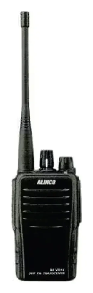 Alinco DJ-VX46 UHF FM handheld transceiver.