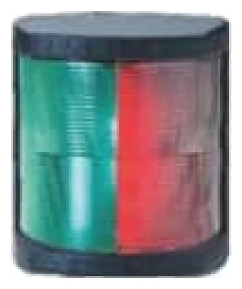 MM combination navigation light, red and green lens in a black housing