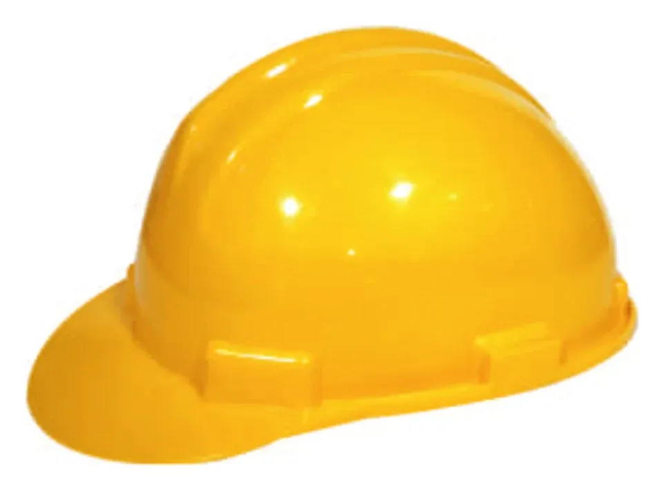 MM safety helmet CH01 without ventilation holes, yellow