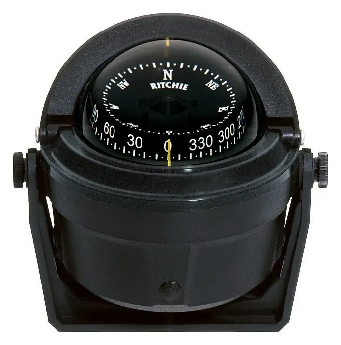 Ritchie bracket-mount marine compass.
