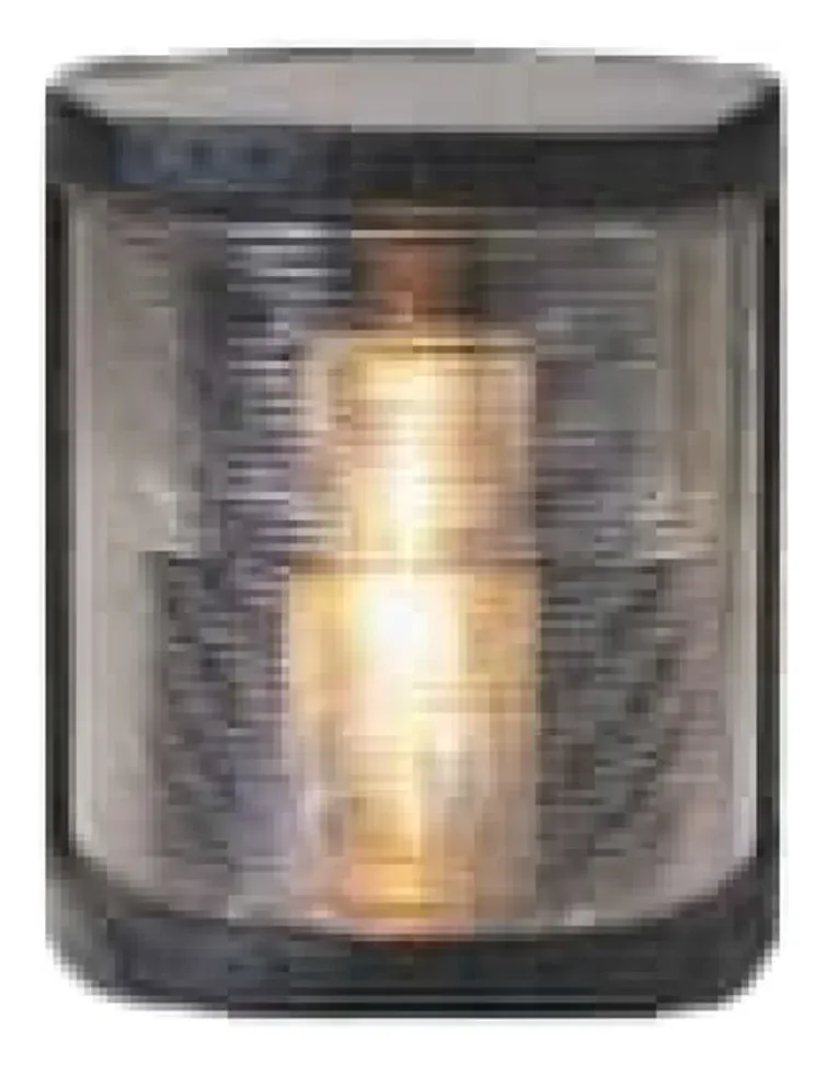 MM masthead navigation light, white lens in a black housing